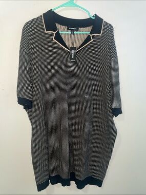 Express Men’s Piped Polo Knit Top